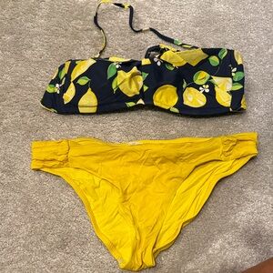 Trina Turk Lemon Print Bikini Set